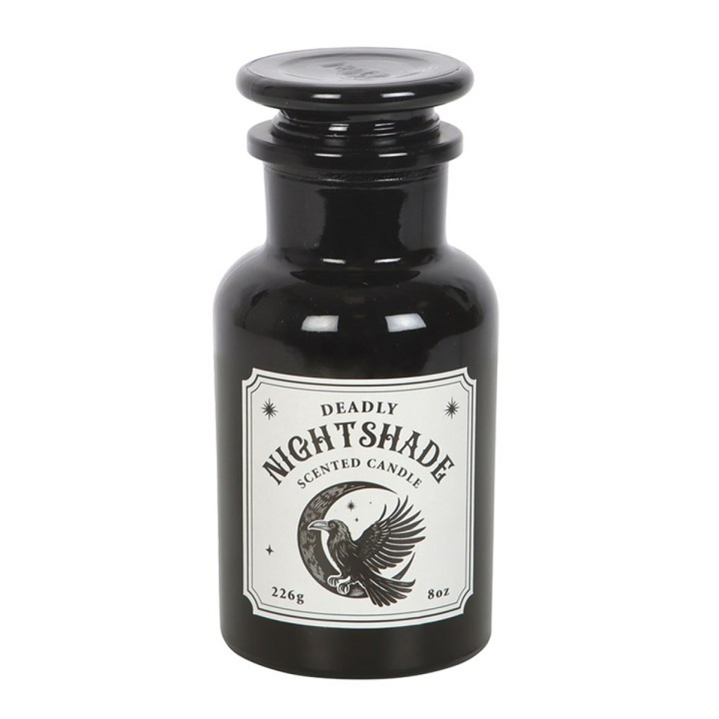 Mystic Raven Deadly Nightshade Apothecary Candle