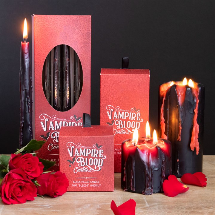*Large* Vampire Blood Wax Pillar Unscented Candle