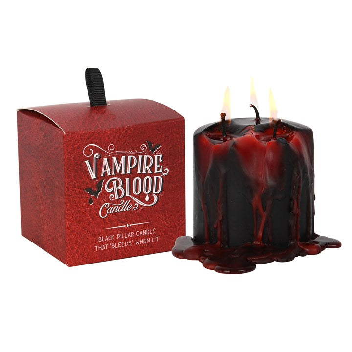 *Small* Vampire Blood Wax Pillar Unscented Candle