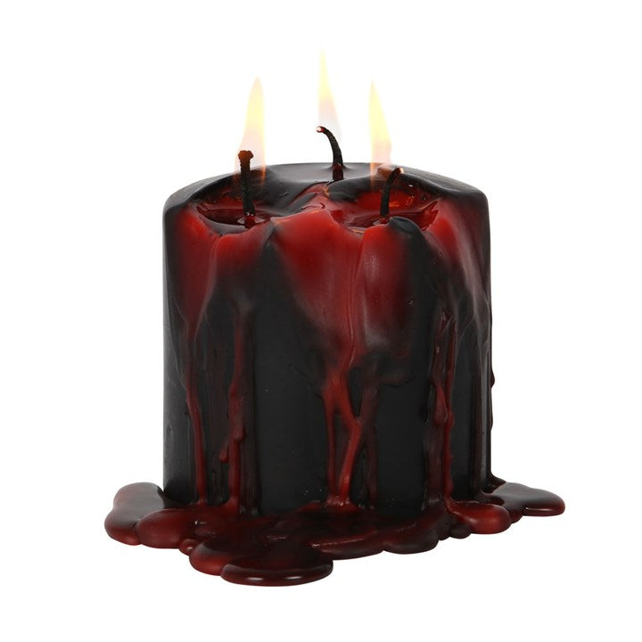 *Small* Vampire Blood Wax Pillar Unscented Candle