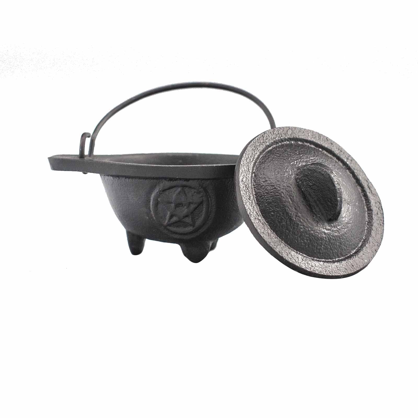 Cast Iron Cauldron with Pentagon