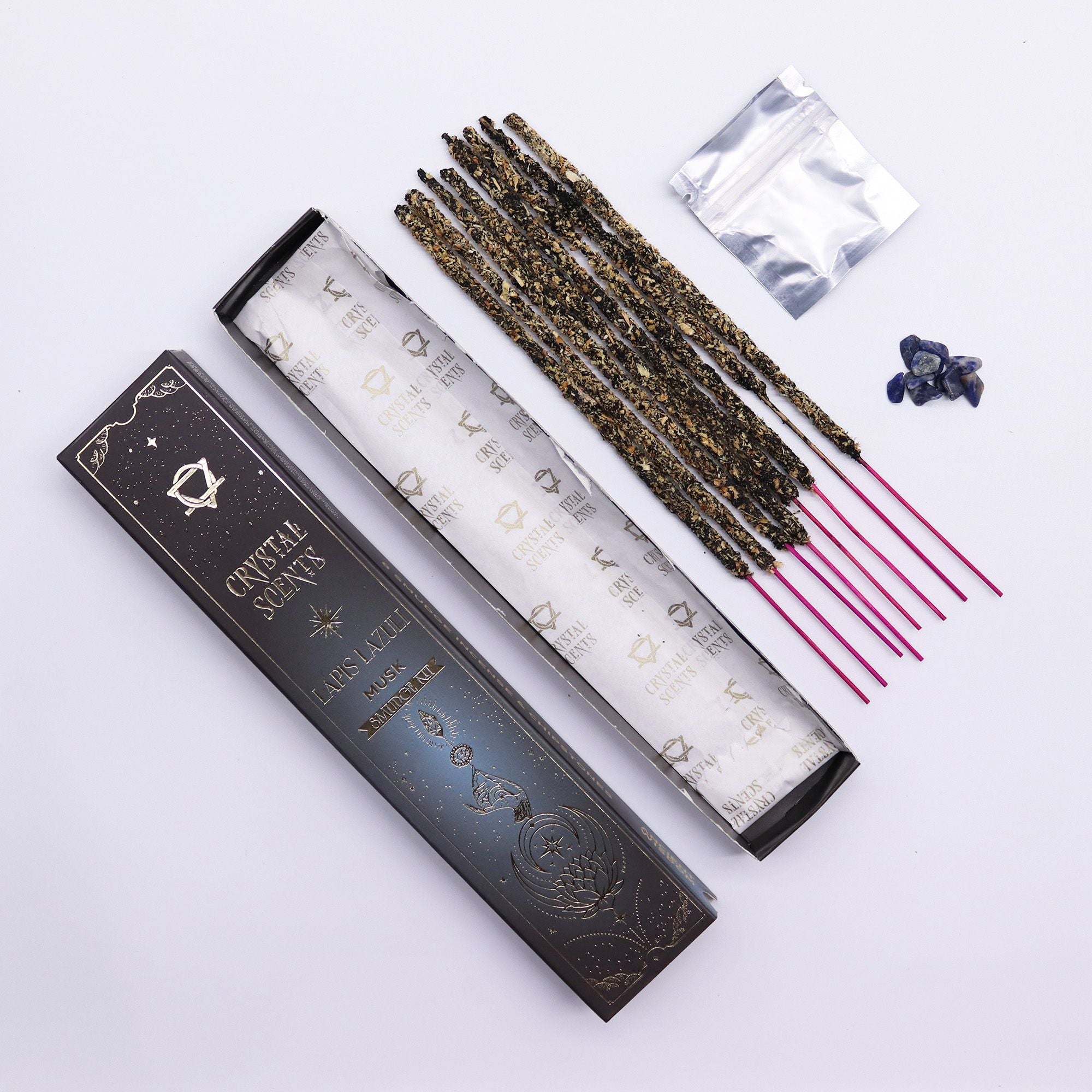 Lapis Crystal Scents Smudge Incense - Musk