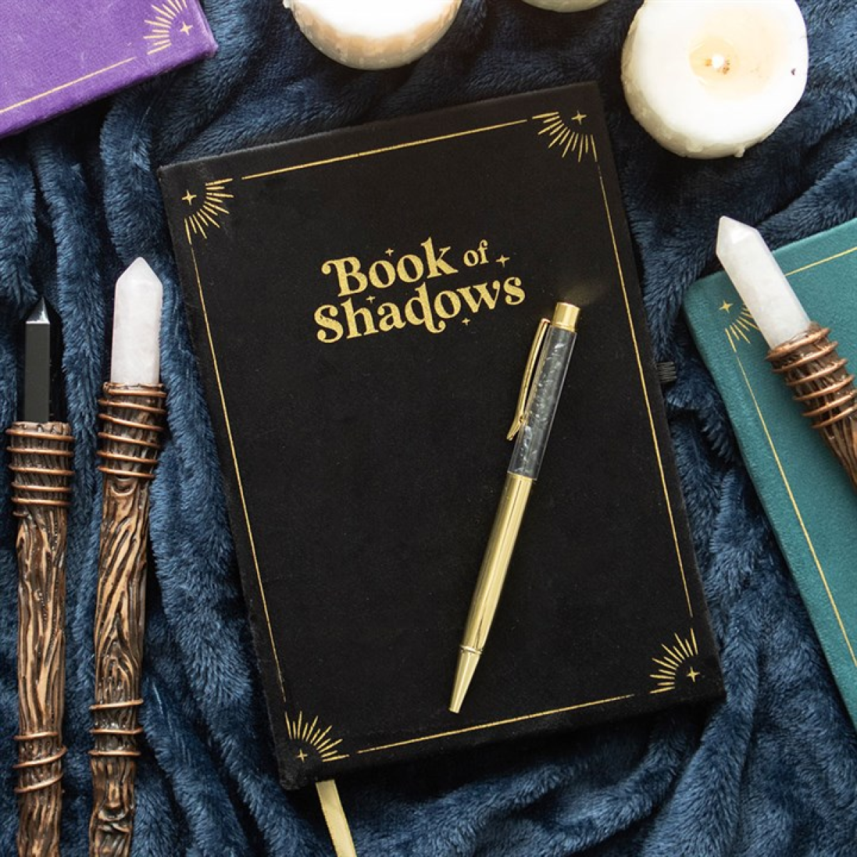 *Book of Shadows Journal with Black Obsidian Crystal Pen (12/24)